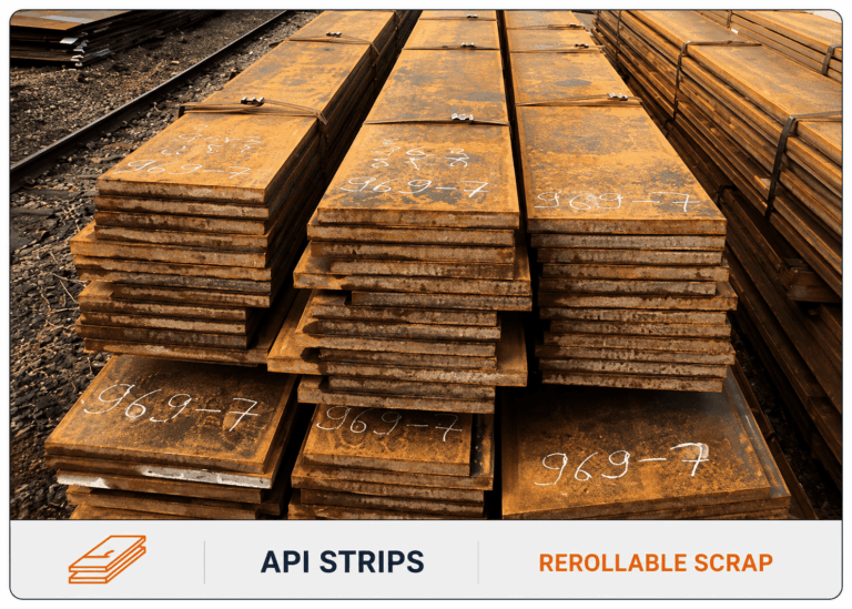 API Strips - Rerollable Ferrous Scrap