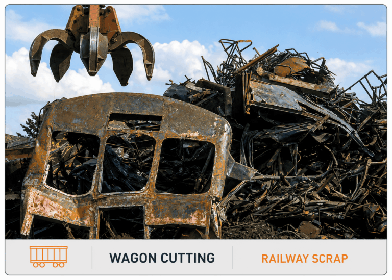 Wagon Cutting - Railway Ferrous Scrap