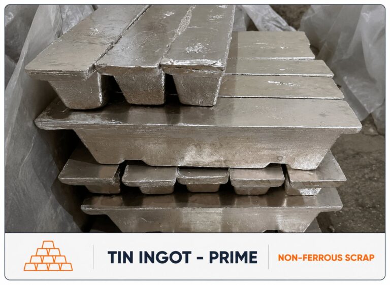 Tin Ingot - Prime Scrap - Non-Ferrous Scrap